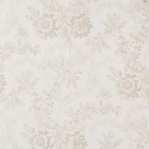 Ivory Floral Cotton Quilting Fabric By Andover